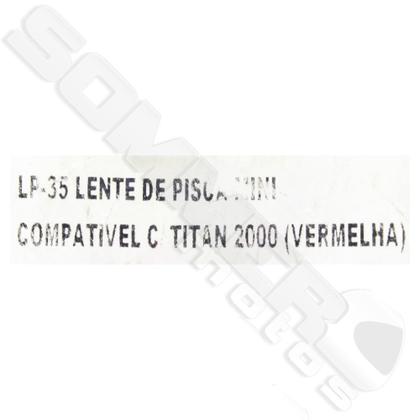 Imagem de Mini Lente Pisca Seta Titan 125 2000 A 2008 Vermelha Protork