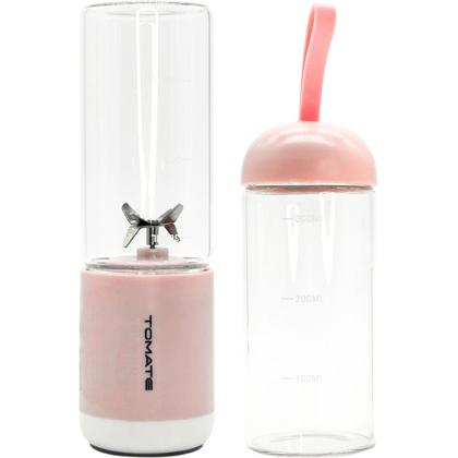 Imagem de Mini Liquidificador Mixer Portátil Copo De Vidro Para Shakes USB - 330ml