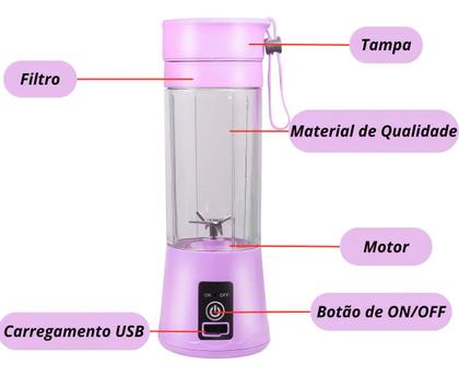 Imagem de Mini Liquidificador USB  Simples, Rápido e Portátil