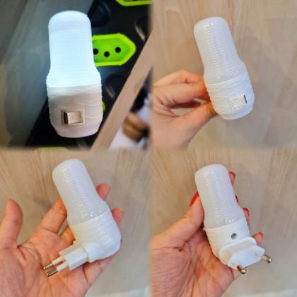 Imagem de Mini Luminária Abajur de Tomada Led Tomada Bivolt
