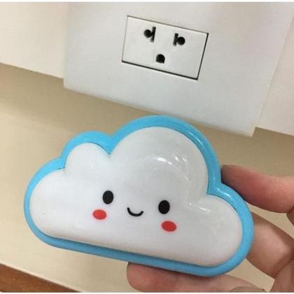Imagem de Mini Luminária Luz Led Infantil Nuvem Abajur de Tomada Led Infantil Colorida Quarto Bebê Noturna