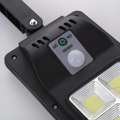 Imagem de Mini Luminária Solar Poste Rua Parede Refletor Sensor 48 Cob