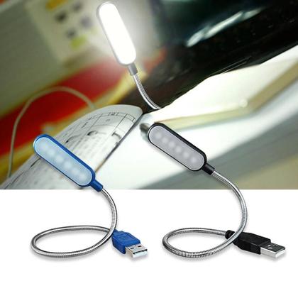 Imagem de Mini Luminária USB LED Portátil - 6 LEDs Flexíveis para Leitura