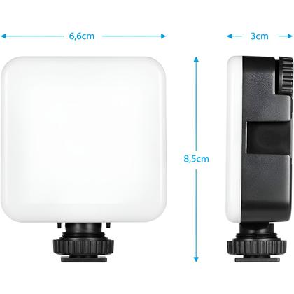 Imagem de Mini Luz Led Portátil Para Vídeo Câmera Rgb Lâmpada