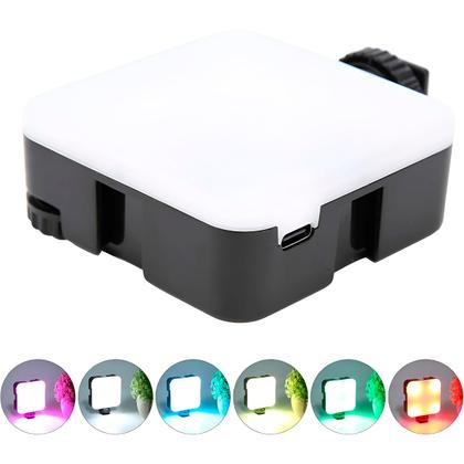 Imagem de Mini Luz Led Portátil Para Vídeo Câmera Rgb Lâmpada