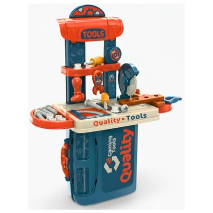 Imagem de Mini Maleta Oficina De Ferramentas Infantil 3x1 Completa Portátil