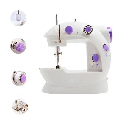 Imagem de Mini Maquina Costura Elétrica Portátil Roupa Bivolt C/ Pedal