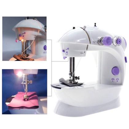 Imagem de Mini máquina de costura Completa Máquina De Costura Elétrica Portátil Compacta  para artesanato