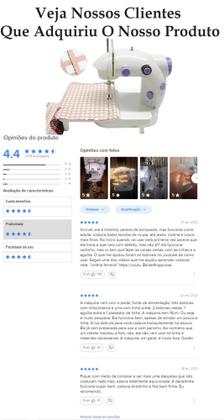 Imagem de Mini máquina de costura Completa Máquina De Costura Elétrica Portátil Compacta  para artesanato