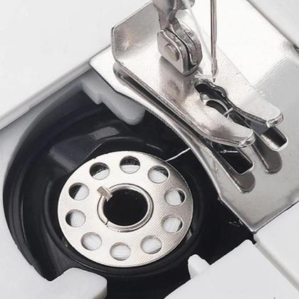 Imagem de Mini Máquina De Costura Countertech Portátil Branca 110v/220