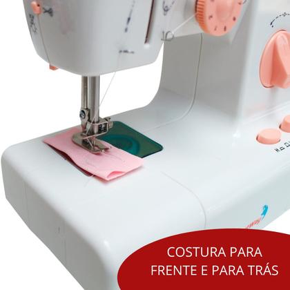 Imagem de Mini Máquina de Costura Portátil Bivolt 2 Velocidades Rebobina