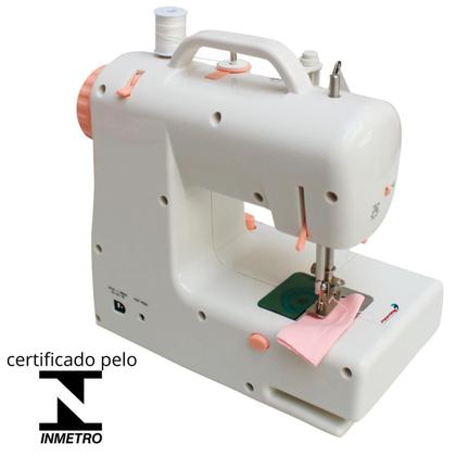 Imagem de Mini Máquina de Costura Portátil Bivolt 2 Velocidades Rebobina