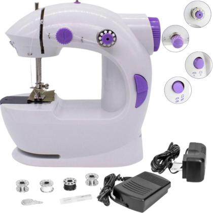 Imagem de Mini Máquina de Costura Portátil, Ideal para Reparos e Customizações Rápidas