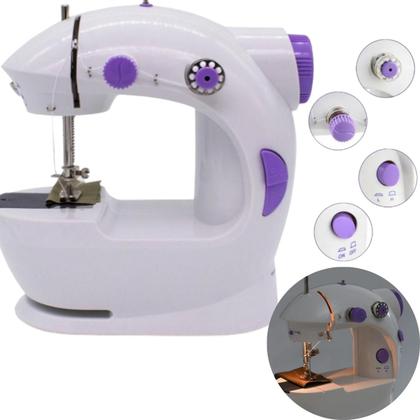Imagem de Mini Máquina de Costura Portátil, Ideal para Reparos e Customizações Rápidas