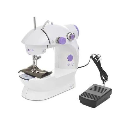 Mini máquina de costura portátil, kit eletrônico com pedal de luz noturna e linha reta, assistente doméstico - MINI COSTURA Imagem de Mini máquina de costura portátil, kit eletrônico com pedal de luz noturna e linha reta, assistente doméstico