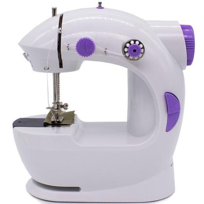 Mini máquina de costura portátil, kit eletrônico com pedal de luz noturna e linha reta, assistente doméstico - MINI COSTURA Imagem de Mini máquina de costura portátil, kit eletrônico com pedal de luz noturna e linha reta, assistente doméstico