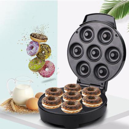 Imagem de Mini Maquina De Donuts Café Da Manhã Capacidade Para Mini Rosquinha Elétrica 110V Portátil