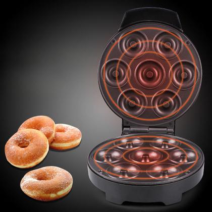 Imagem de Mini Maquina De Donuts Café Da Manhã Capacidade Para Mini Rosquinha Elétrica 110V Portátil