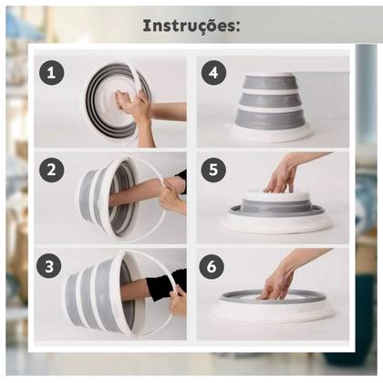 Imagem de Mini máquina de lavar portátil lavagem ultrassônica lavagem com Balde 3 litros