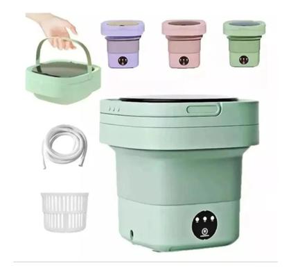 Imagem de Mini Máquina de Lavar Roupa Portátil Dobrável 11 Litros com Centrífuga e 3 Modos de Lavagem Bivolt