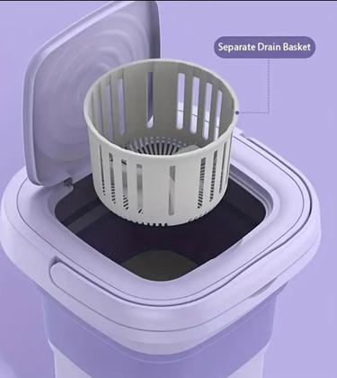 Imagem de Mini Maquina De lavar Roupas Delicada Bebe E Peças Intima