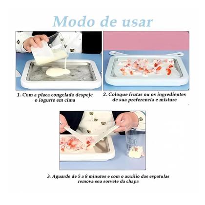 Imagem de Mini Máquina de Sorvete Instantânea - Sobremesas Geladas na Hora