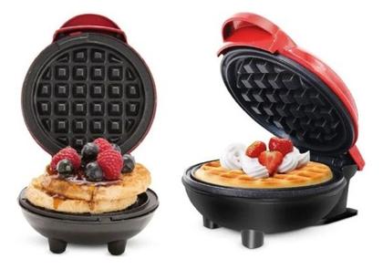 Imagem de Mini Máquina de Waffles Elétrica Casa Cozinha Fazer Waffle Panquecas Automático