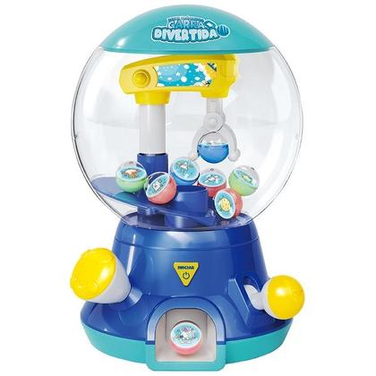 Imagem de Mini Maquina Garra Divertida BALL Pega Bolinhas DM TOYS Azul