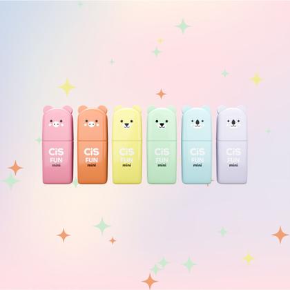 Imagem de Mini Marca Texto Divertidos Cis Fun Pastel e Neon A escolha