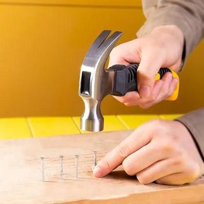 Imagem de Mini Martelo 23 Emborrachado Unha Aço Carbono Fibra De Vidro