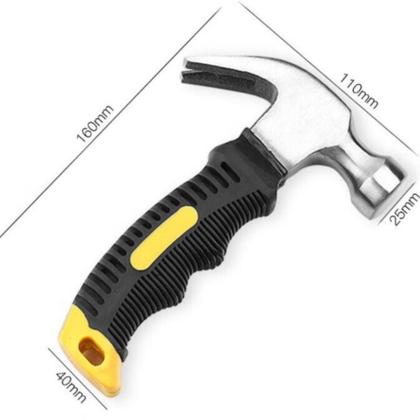 Imagem de Mini Martelo 23mm Cabo Emborrachado Comprimento total: 16cm (aproximadamente)