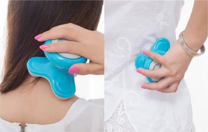 Imagem de Mini Massageador Costas E Nuca Portátil Usb E Pilha Massagem