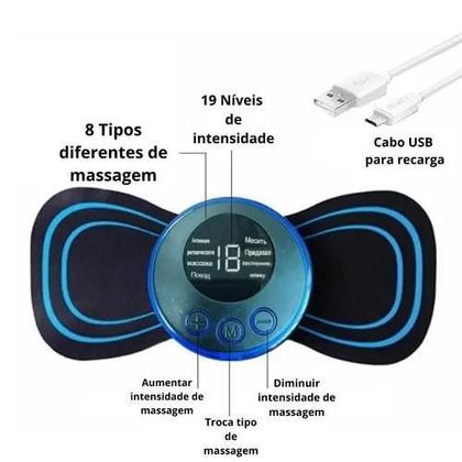 Imagem de Mini Massageador Portátil Recarregável Stick