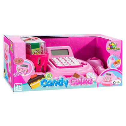Imagem de Mini Mercadinho Caixa Registradora Brinquedo Para Meninas Com Calculadora Luz E Som
