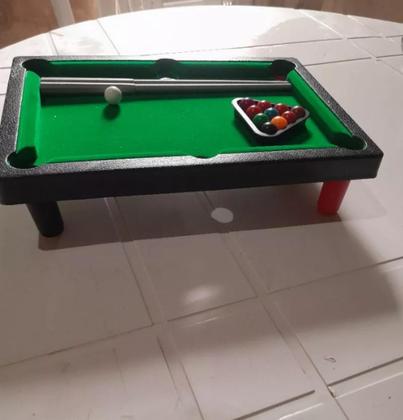 Imagem de Mini Mesa de Bilhar Sinuca Infantil Divertida Profissional Brincadeira