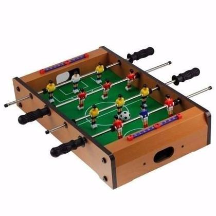 Imagem de Mini Mesa de Pebolim Jogo Futebol Completo