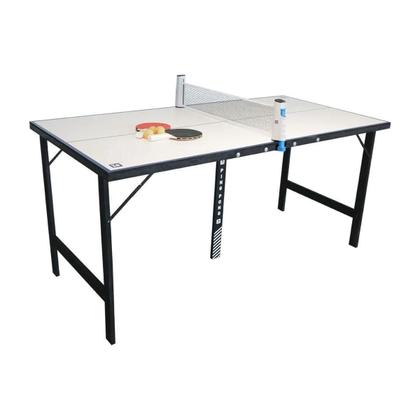 Imagem de Mini Mesa Ping-Pong Portátil Com Rede 2 Raquetes E 3 Bolinha