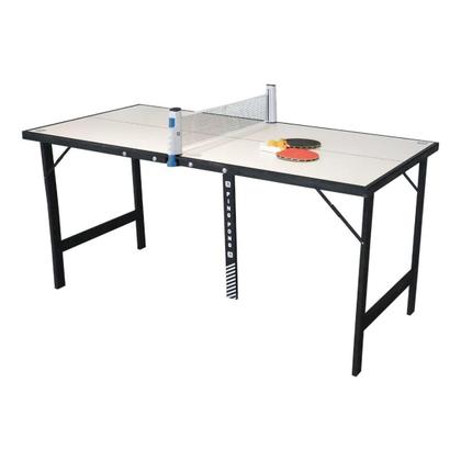 Imagem de Mini Mesa Ping-Pong Portátil Com Rede 2 Raquetes E 3 Bolinha