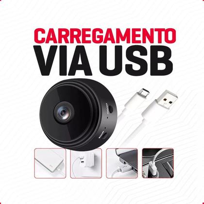 Imagem de Mini Micro Câmera IP Wifi Full HD - Vigilância Avançada com Modelo A9