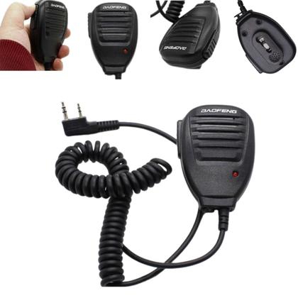 Imagem de Mini Microfone Ptt Para Rádio Comunicador Baofeng