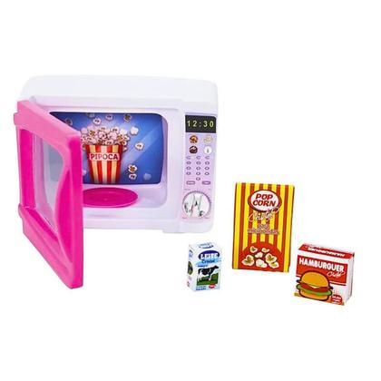 Imagem de Mini Microondas Colorido Pequeno Interativo Com Acessórios