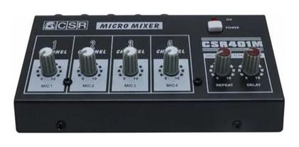 Imagem de Mini Mixer Csr Mm 401m 4 Canais Efeito Mesa De Som Portátil