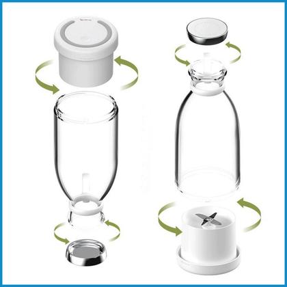 Imagem de Mini Mixer Liquidificador Garrafa Shakeira 300Ml Fresh Juice Garrafa