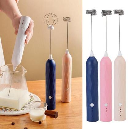 Imagem de Mini Mixer Sem Fio: Batedor para Ovo e Bebida com Espuma de Leite