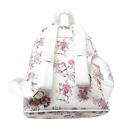 Imagem de Mini Mochila Infantil Com Estampa Floral the Aristocats Marie Maleficent Sleeping Beauty Schoolbag