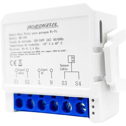 Imagem de Mini Módulo Inteligente para Garagem com Abertura e Fechamento Automático Compatibilidade Alexa