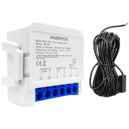 Imagem de Mini Módulo Inteligente para Garagem com Abertura e Fechamento Automático Compatibilidade Alexa