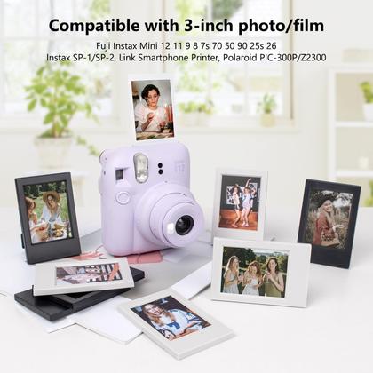 Imagem de Mini molduras para fotos HIYQIN 2x3 para Fujifilm Instax/Polaroid, pacote com 8