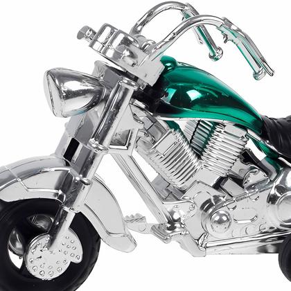 Imagem de Mini Moto Chopper Brinquedo Infantil E Colecionável Custom Harley Com Fricção 11 Cm