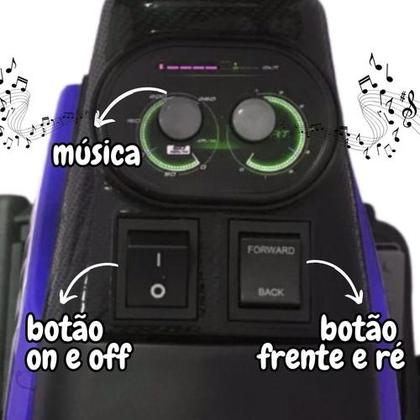 Imagem de Mini Moto Cross Infantil Elétrica 6V Recarregável Triciclo Criança Azul Bivolt ImportWay BW233AZ